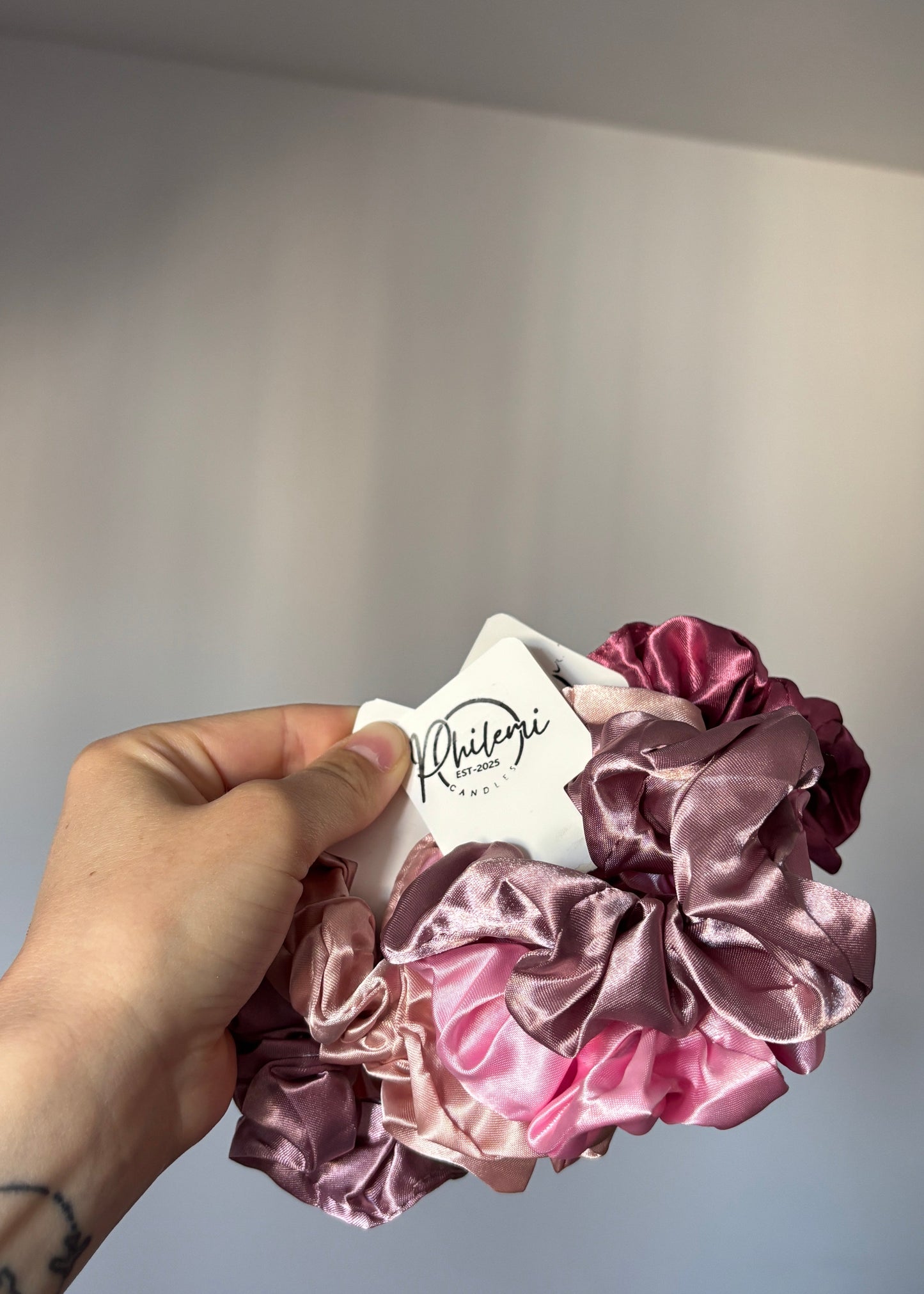 Cherry Blush Scrunchie-Set