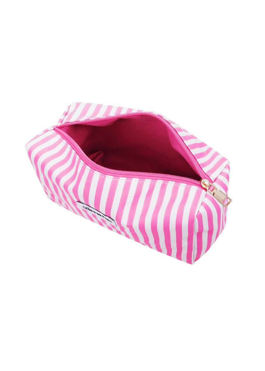 Make-Up Bag Pink Stripes