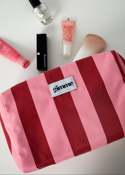 Make-Up Bag Red Stripes