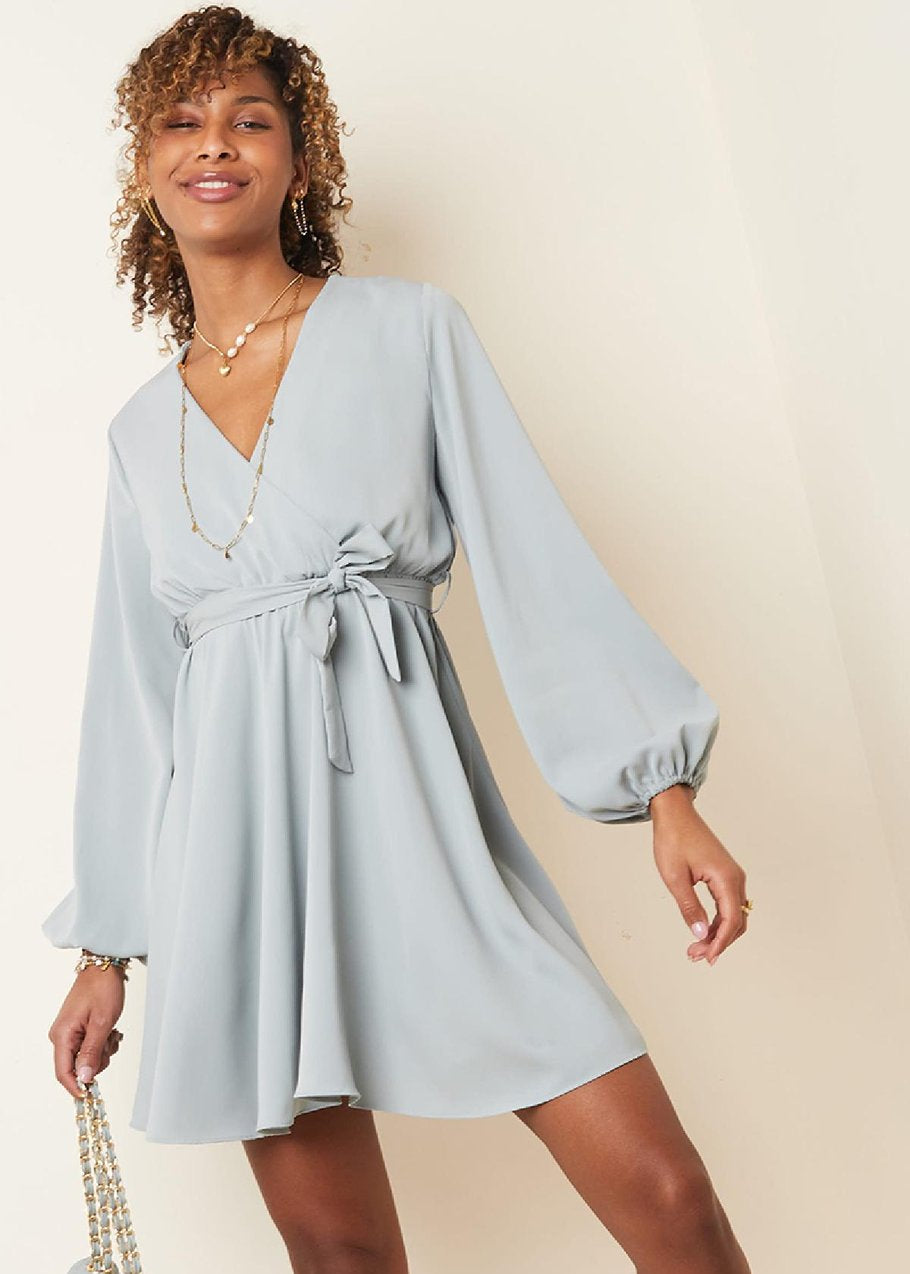 Chiffon Dress Purple