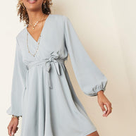 Chiffon Dress Purple