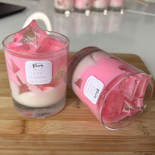 Iced Cherry Blossom Kerze