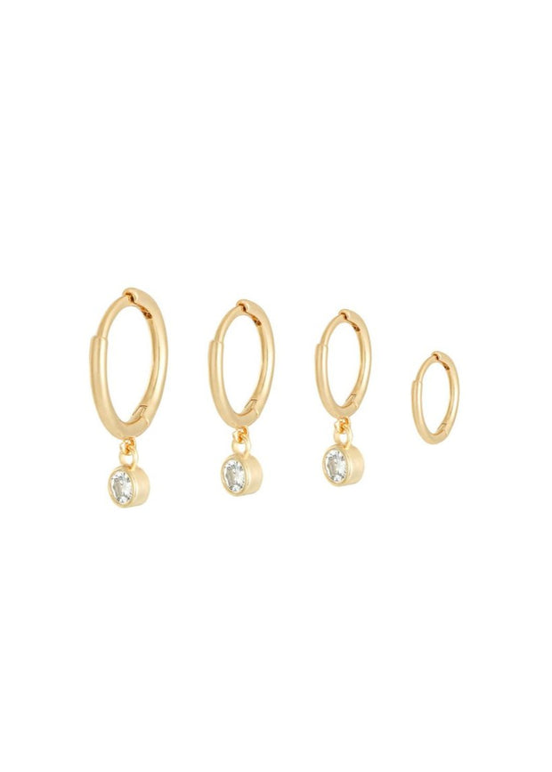 funkelnde ohrringe set damen