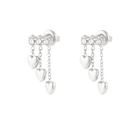 silber ohrringe glitzer damen