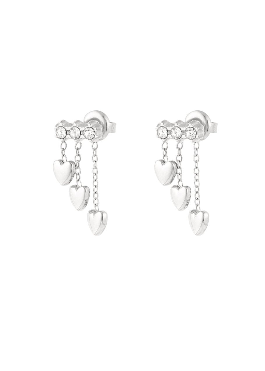 silber ohrringe glitzer damen