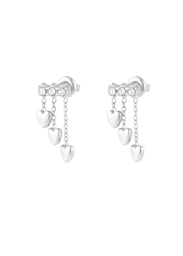 silber ohrringe glitzer damen