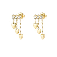 herz ohrschmuck goldfarben