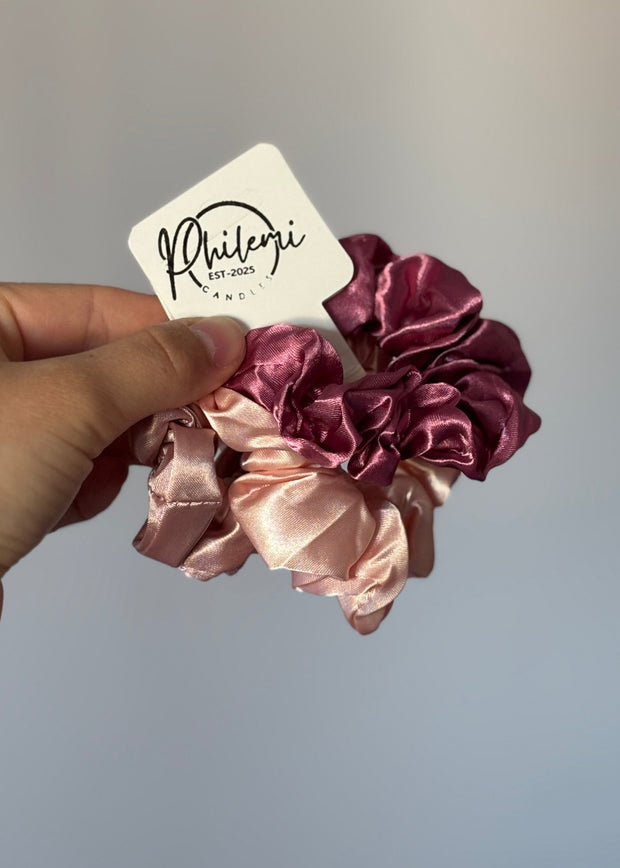 Cherry Blush Scrunchie-Set
