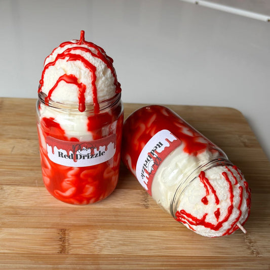 Red Drizzle Kerze