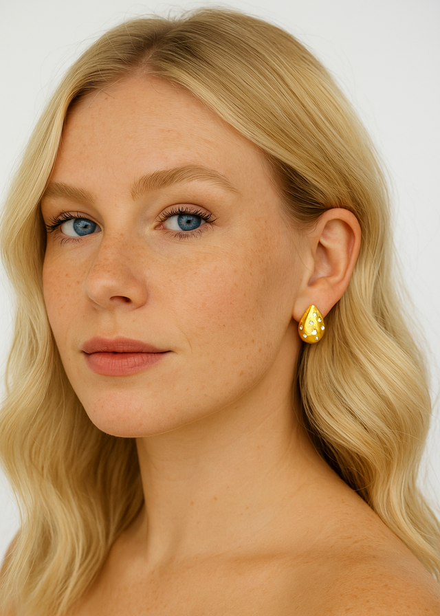 tropfen ohrringe glamour look