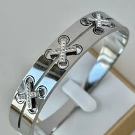 statement armreif silber gold