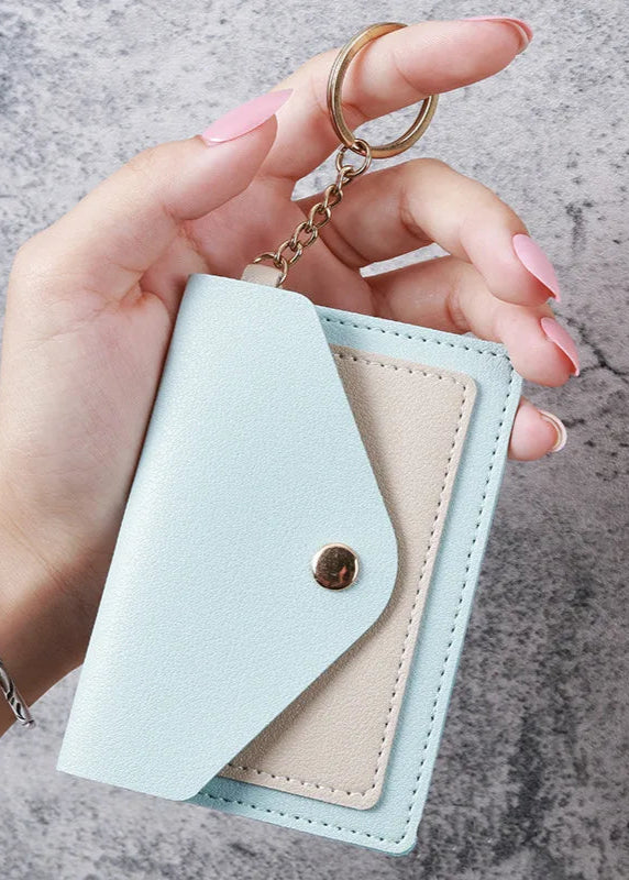 Hellblaues Karten Etui für Münzen oder Karten Aufbewahrung