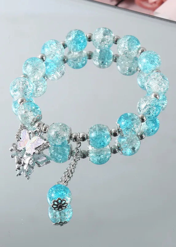 schmetterling armband rosa lila türkis