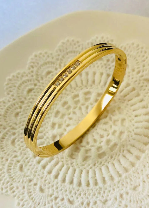 Hera Armreif – Schmaler Glitzerarmreif Gold/Silber