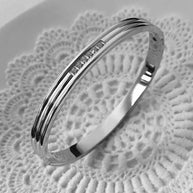 Hera Armreif – Schmaler Glitzerarmreif Gold/Silber