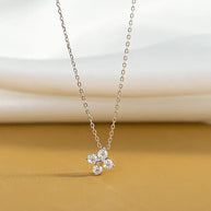 Lucky Four - S925 Sterling Silber Kleeblatt Halskette