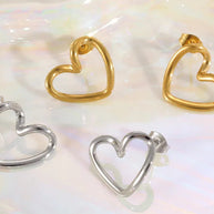 kleine herz ohrringe damen