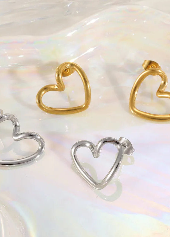 kleine herz ohrringe damen