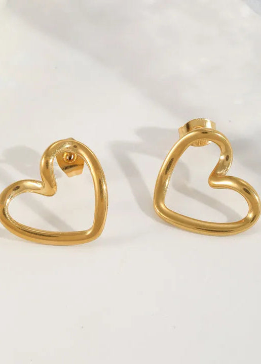 vergoldete herzstecker