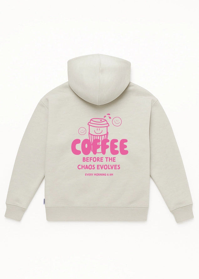 Hoodie Pink Coffee Lover 