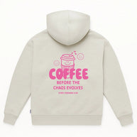 Hoodie Pink Coffee Lover 