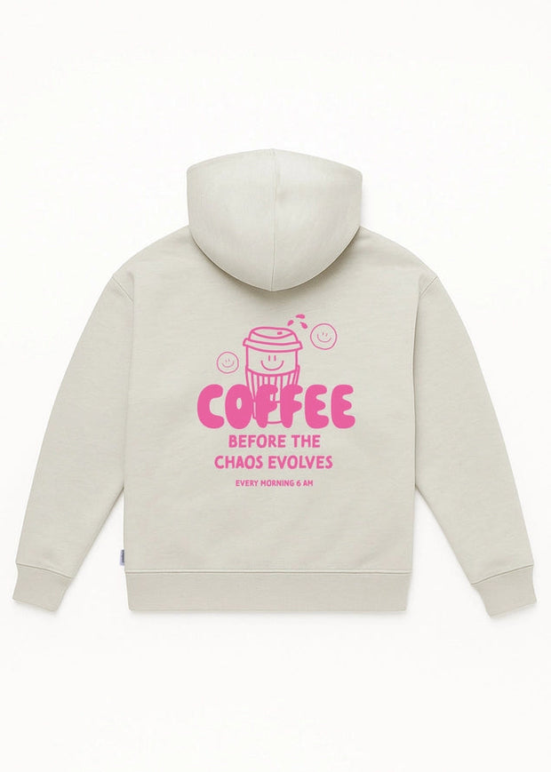 Hoodie Pink Coffee Lover 