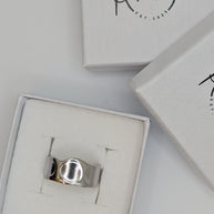 Ring silber edelstahl wasserfest