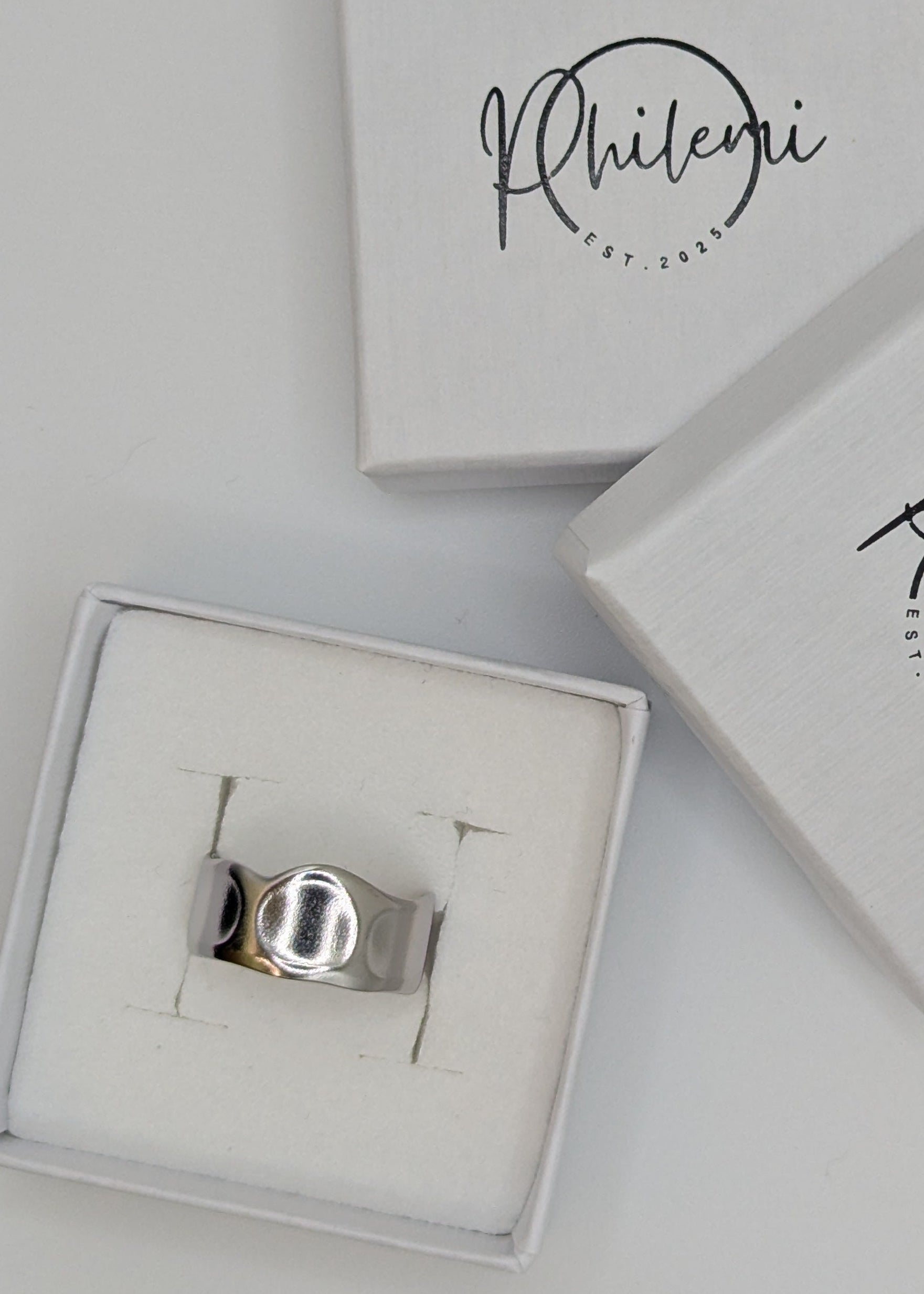 Ring silber edelstahl wasserfest