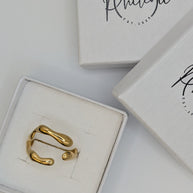 Gold ring 18k Abstrakt